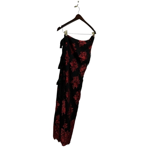 NWOT REVOLVE H:OURS Leonardo Gown Spanish Red S - Picture 8 of 11